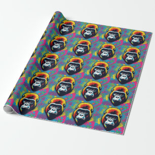 Papel De Regalo Dibujo de Personalizado de arte pop de Gorila