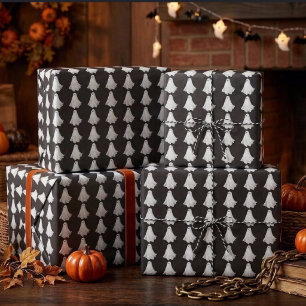 Papel De Regalo Dibujo Divertido del Fantasma de Halloween Pasado