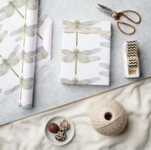 Papel De Regalo Dibujo elegante de la libélula