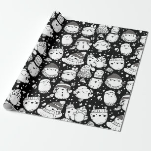 Papel De Regalo Dibujo Patrón Animal Kawaii Lindo (3)