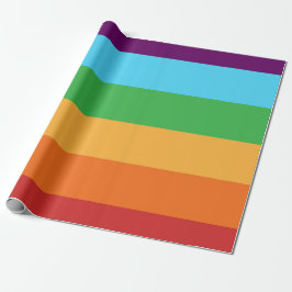 Papel De Regalo Dibujos de Arcoíris Diversión Dulces Coloridos Fie