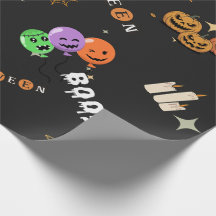 Dibujos lindos de Halloween Kawaii Patrón espeluzn