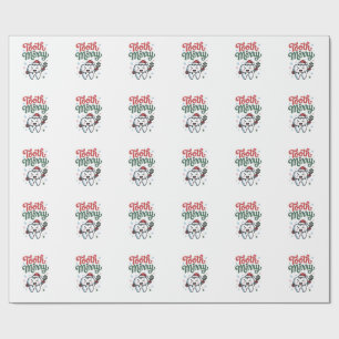 Papel De Regalo Diente Alegre Dental Dentista Navidad Xmas 