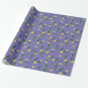 Papel De Regalo Dientes de león, Flores