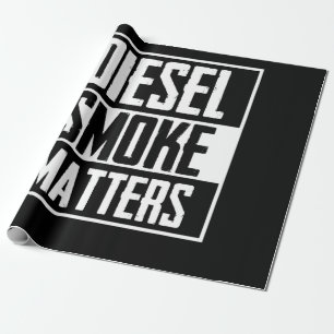 Papel De Regalo DIESEL SMOKE MATTERS Diesel Camión Rollo de carbón
