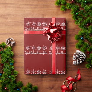 Papel De Regalo Difunde Amabilidad Como Copos de Navidad