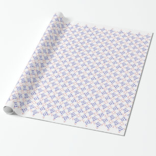 Papel De Regalo ¡Dijo Dios! Cuatro flores rojas