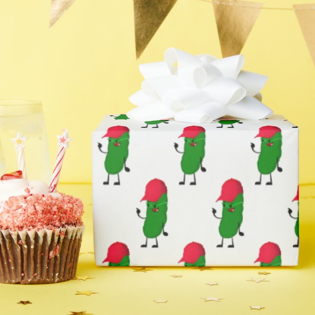 Papel De Regalo Dill Picklet con tapón de bolas (Fiesta de cumpleaños )