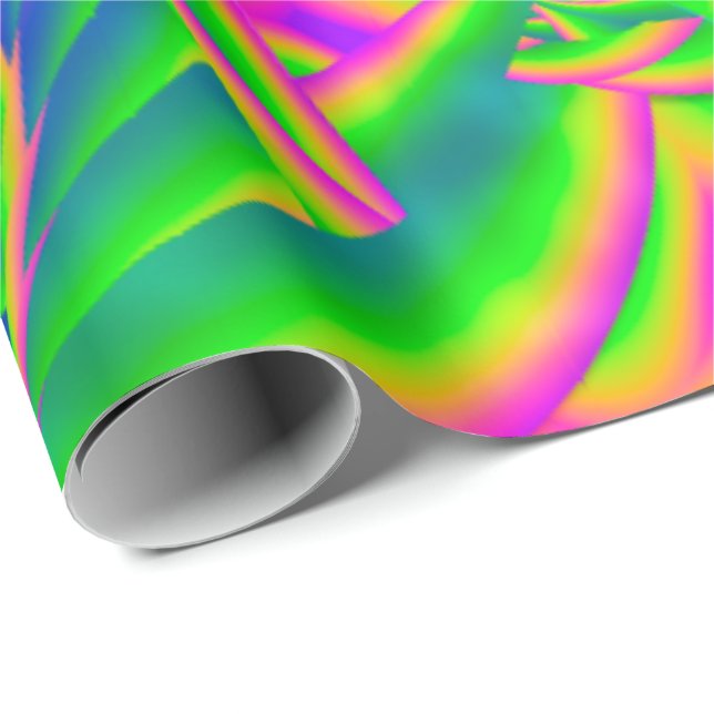 Papel De Regalo Dingleberries Vidrio Fundido Psicodélico (Esquina del rollo)