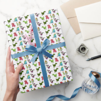 Papel De Regalo Dino