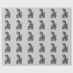 Papel De Regalo Dino en marcha