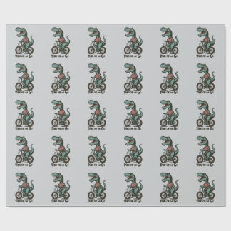 Papel De Regalo Dino en marcha
