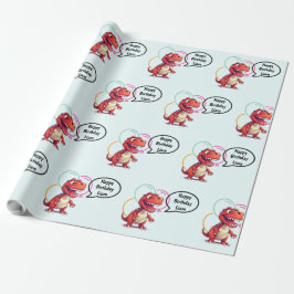 Papel De Regalo Dino Roar Gift