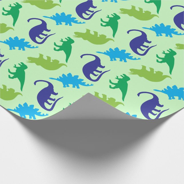 Papel De Regalo Dinosaur Baby Shower (Esquina)