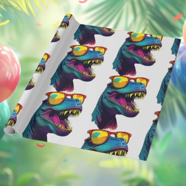 Papel De Regalo Dinosaur Blue T Rex Jurassic Guay ( vibrant blue boy and girl dinosaur themes that inspire fun, and unforgettable memories)