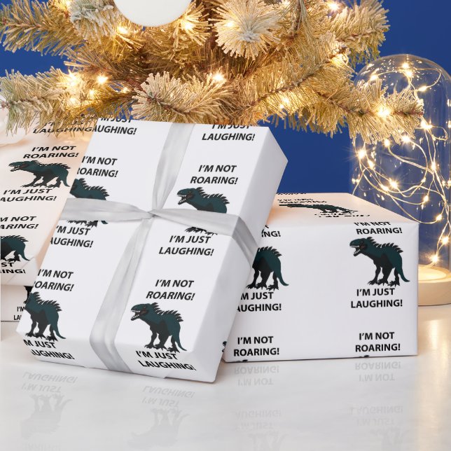 Papel De Regalo Dinosaur Divertido (Vacaciones)