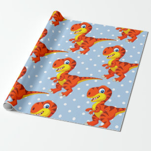 Papel De Regalo Dinosaur Guay T Rex Boy