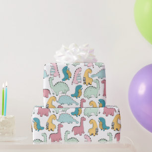Papel De Regalo Dinosaurio 