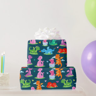 Papel De Regalo Dinosaurio