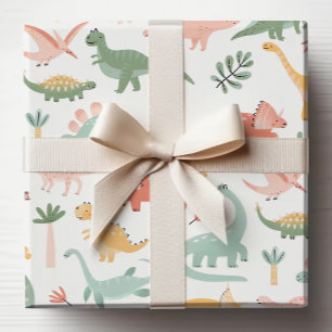 Papel De Regalo Dinosaurio