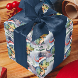 Papel De Regalo Dinosaurio de los Navidades cutáneos