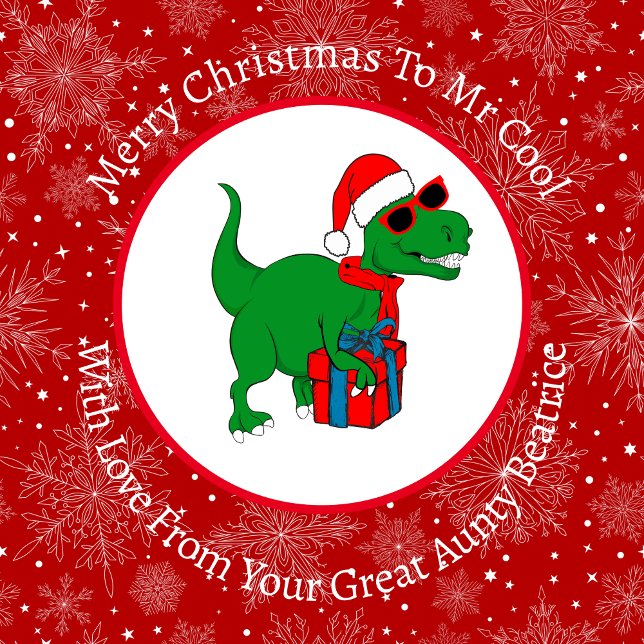 Papel De Regalo Dinosaurio de Navidades Guay personalizados (Subido por el creador)