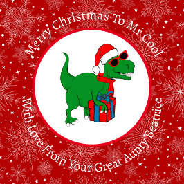Papel De Regalo Dinosaurio de Navidades Guay personalizados