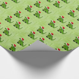 Papel De Regalo Dinosaurio del navidad