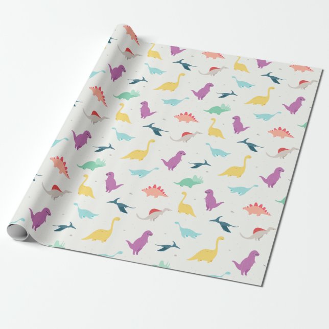 Papel De Regalo Dinosaurio infantil (Desenrollado)
