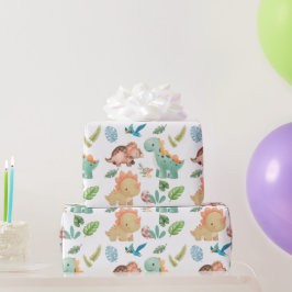 Papel De Regalo Dinosaurio lindo