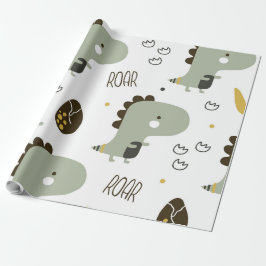 Papel De Regalo Dinosaurio pequeño