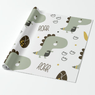 Papel De Regalo Dinosaurio pequeño