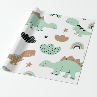 Papel De Regalo Dinosaurios