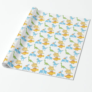 Papel De Regalo Dinosaurios