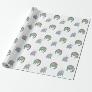 Papel De Regalo Dinosaurios