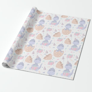 Papel De Regalo Dinosaurios Cute