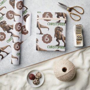 Papel De Regalo Dinosaurios dino Fiesta niños Cumpleaños Trex