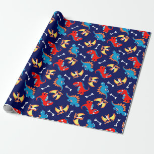 Papel De Regalo Dinosaurios lindos