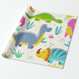 Papel De Regalo Dinosaurios regalo