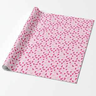 Papel De Regalo Dinosaurios rosados lindos