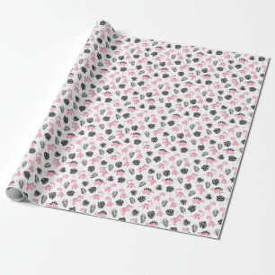 Papel De Regalo Dinosaurios rosados: Patrón de niños.