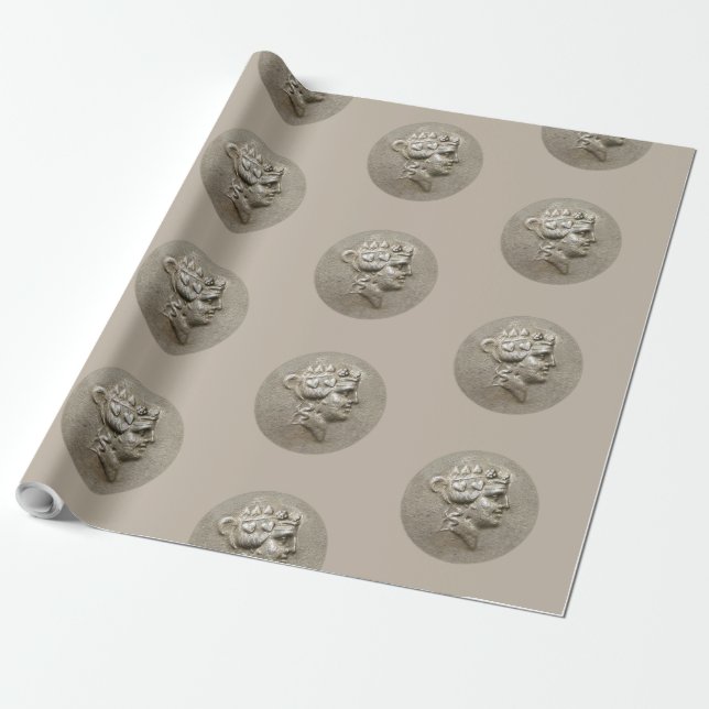 Papel De Regalo Dionysus Tetradrachm (Desenrollado)