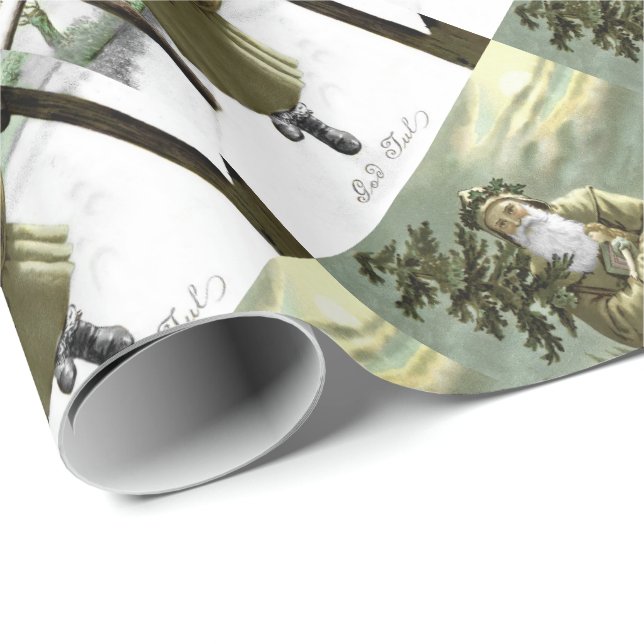 Papel De Regalo Dios Jul sueco Santa