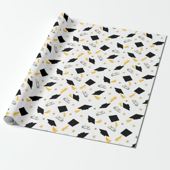 Papel De Regalo Diploma de graduación y límites máximos (Desenrollado)