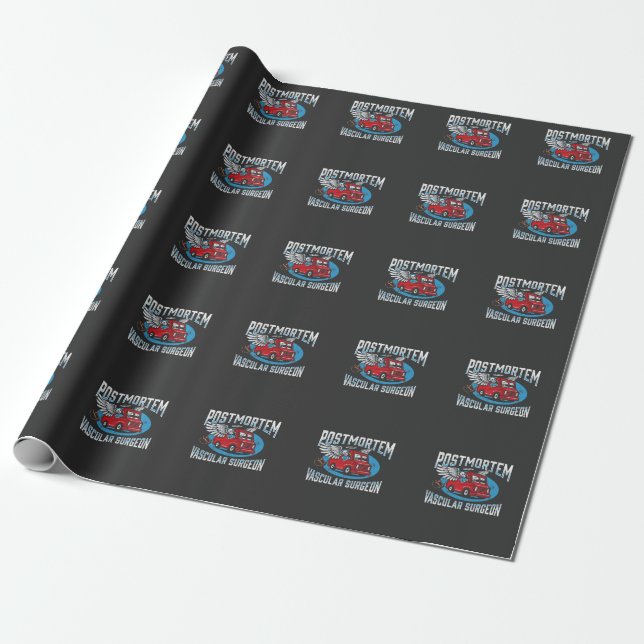 Papel De Regalo Director funerario cirujano vascular post mortem (Desenrollado)