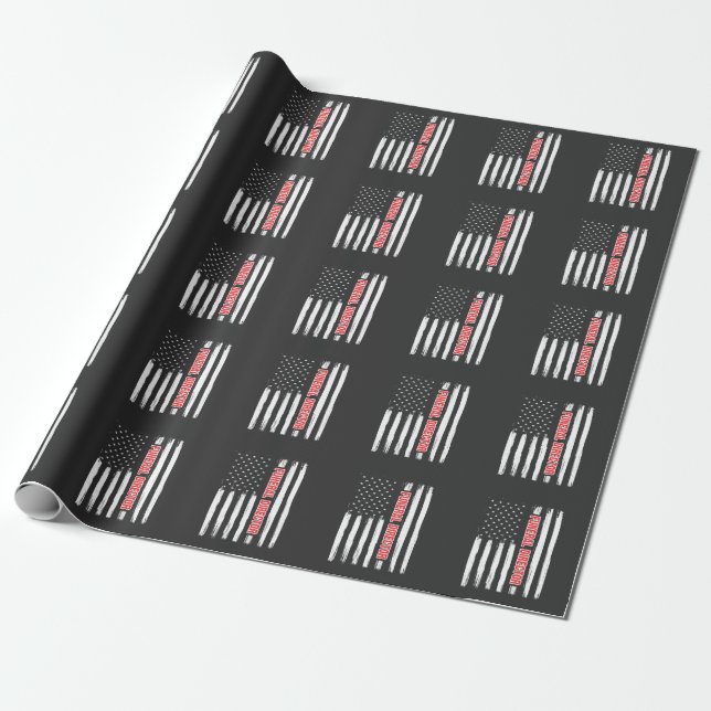Papel De Regalo Director funerario estadounidense orgulloso de ser (Desenrollado)