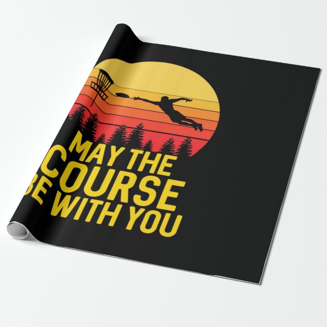 Papel De Regalo Disco Golf con usted (Desenrollado)