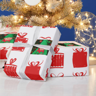 Papel De Regalo Diseña tu propia Navidad temática de fotos persona