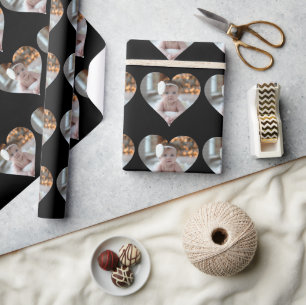 Papel De Regalo Diseñar su propia foto en forma de corazón único