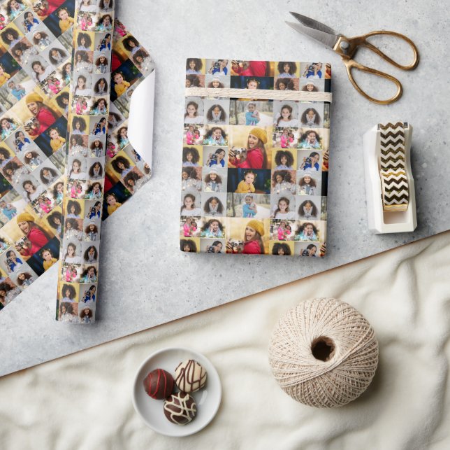 Papel De Regalo Diseñar su propio Collage de fotos 11 (Artesanía)